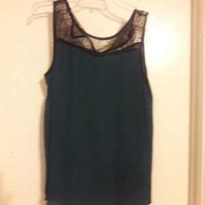 Lace strapped tank top